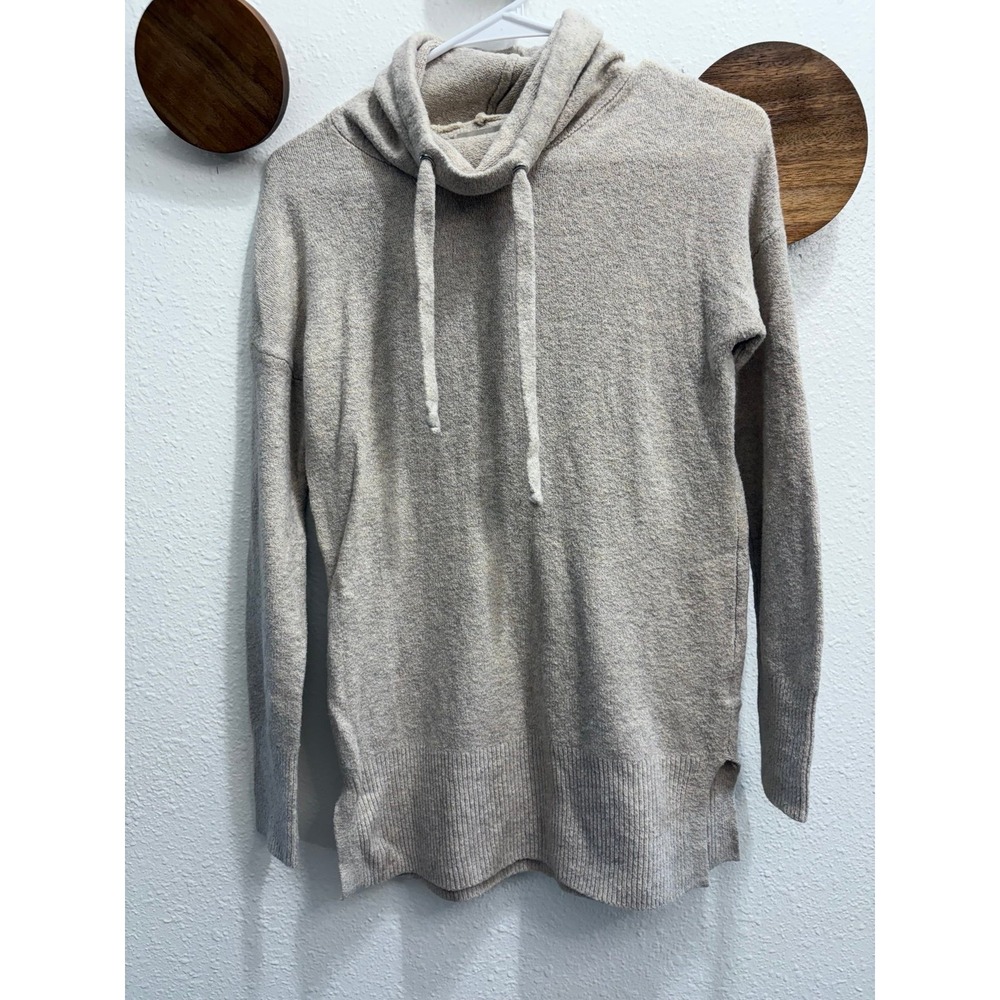 Ruby Moon Cowlneck Pullover Tan/Cream Color‎ Women's Size Small